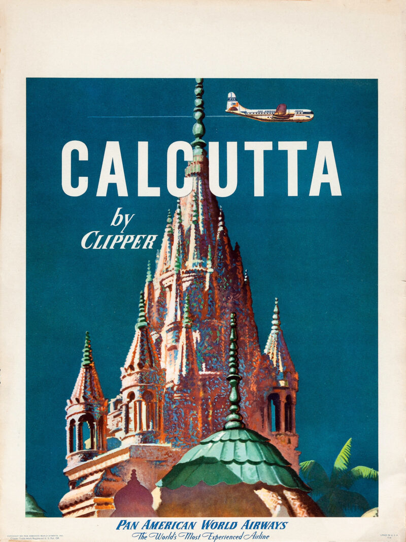 vintage India travel poster