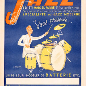 vintage French jazz poster