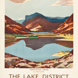 vintage Lake District travel poster