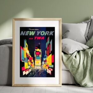 vintage New York City travel Poster