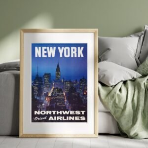 vintage New York City travel poster