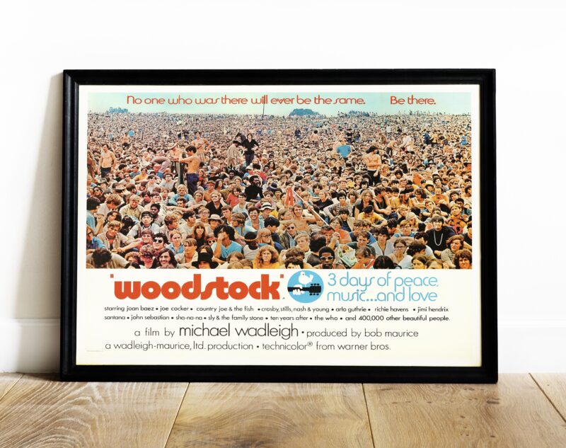 Woodstock Festival Poster Original Documentary (1969)