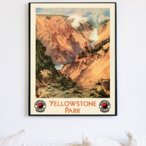 vintage Yellowstone travel poster