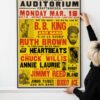 B.B. King, Ruth Brown, Bobby Bland & Jimmy Reed 1957 Concert Poster.