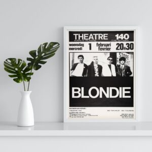 vintage blondie concert poster