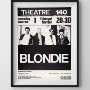 vintage blondie concert poster