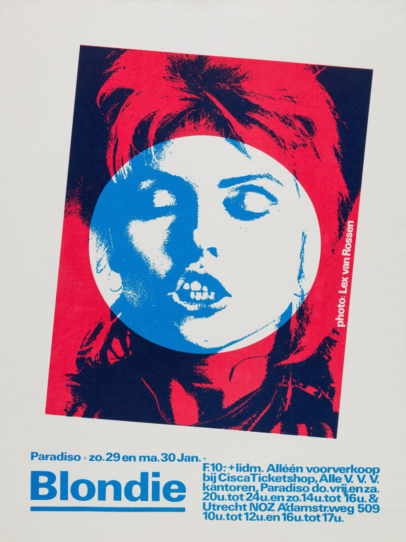 vintage blondie concert poster