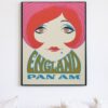 vintage Panam airlines travel poster