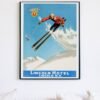 Vintage US Ski Travel Poster