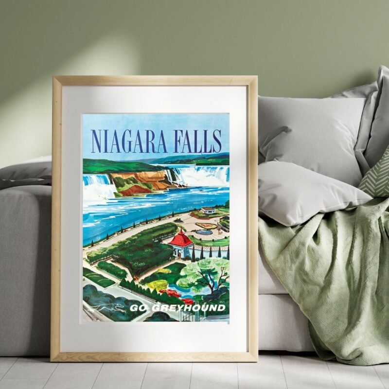 Vintage Niagara Falls travel poster