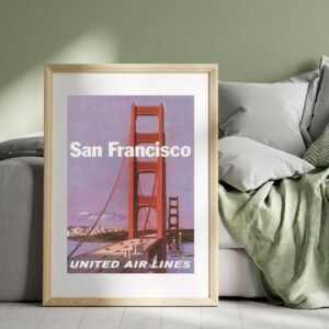 vintage San Francisco travel poster