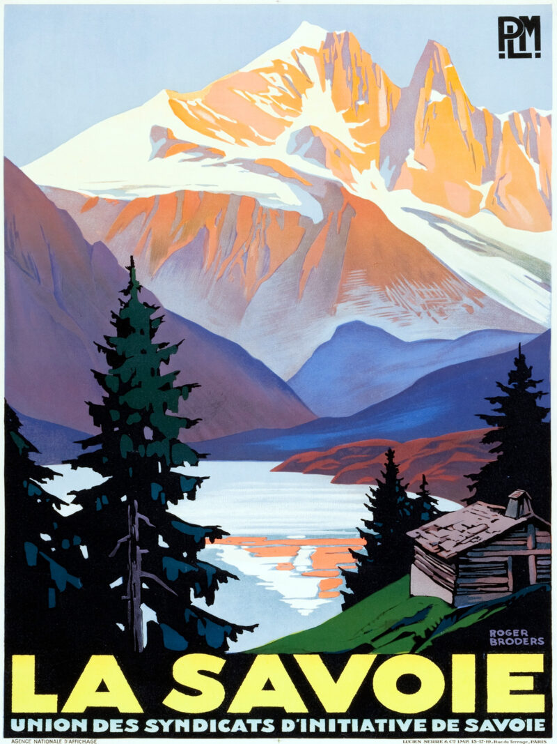 vintage la Savoie France travel poster