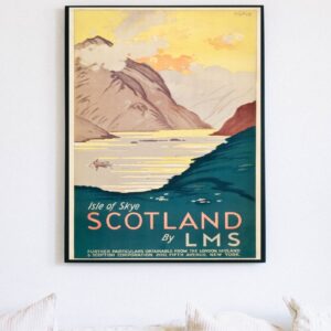 vintage scotland travel poster