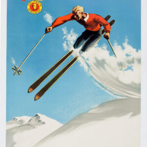 Vintage US Ski Travel Poster