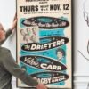 The Drifters 1959 Boxing-Style Concert Poster w/Ben E. King Singing Lead.