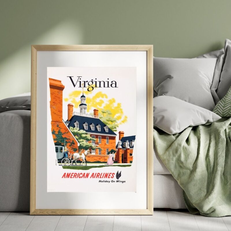 vintage Virginia travel poster