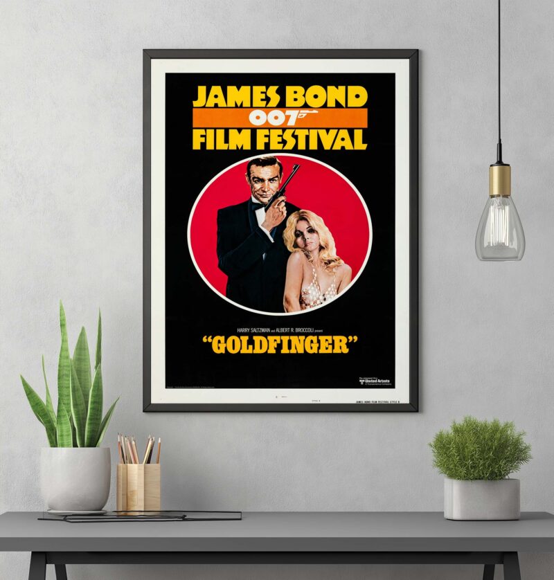 Goldfinger (1964) James Bond Poster – Iconic Spy Film Festival Edition Print - Image 2