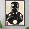 Iron Man Original Japanese Linocut Poster