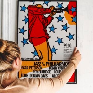 Oscar Peterson + More 1972 Jazz at the Philharmonic Frankfurt, Germany Concert Poster