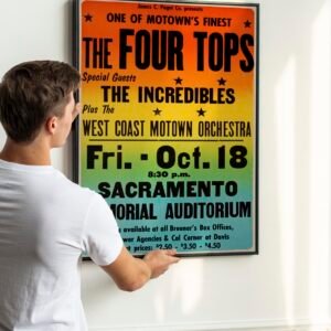 The Four Tops with special guests The Incredibles Concert Poster