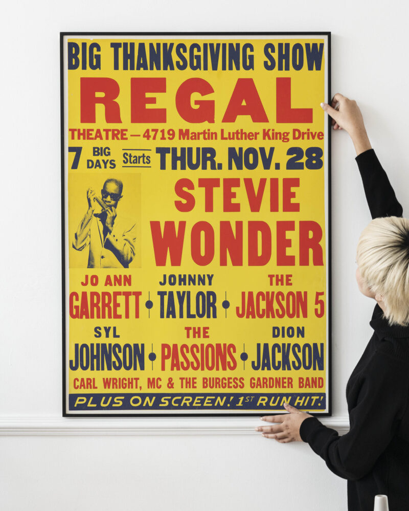 The Jackson 5 Stevie Wonder 1968 Classic Motown Concert Poster