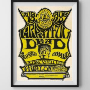 1970s Grateful Dead Avalon Ballroom Concert Poster