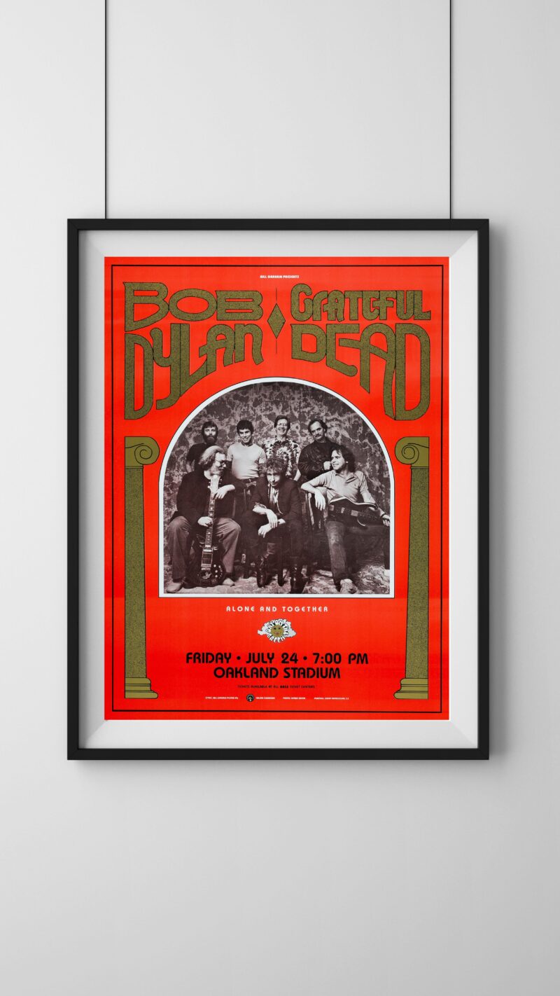 1970s Grateful Dead Psychedelic Concert Poster