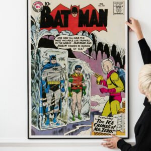 Batman Comic Book Poster 1959 featuring Mr. Zero aka Mr. Freeze