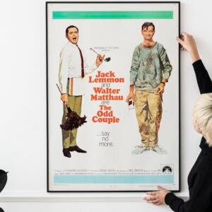The Odd Couple Movie Poster 1968 with Jack Lemmon and Walter Matthau