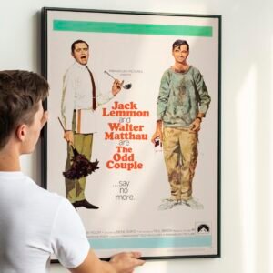 The Odd Couple Movie Poster 1968 with Jack Lemmon and Walter Matthau