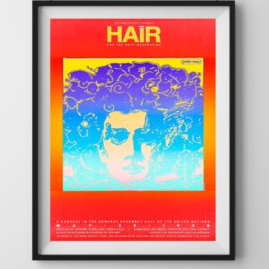1960s Hair the Musical Rock Theatre Poster