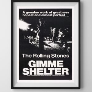 1970 Rolling Stones Gimme Shelter Maysles Brothers Documentary Poster