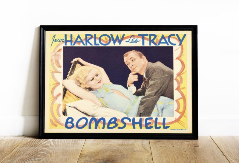 Bombshell 1935 Hollywood's Classic Screwball Comedy Poster with Jean Harlow