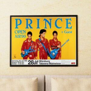 Prince Open Air '90 Germany Pop Concert Poster