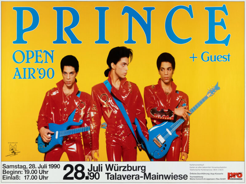Prince Open Air ’90 Poster – Germany Pop Concert Tour Print - Image 2