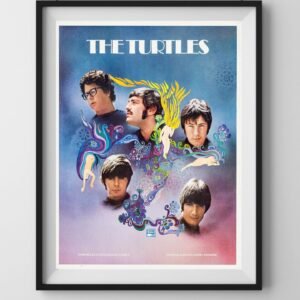 The Turtles 1960s Hippie Band Poster