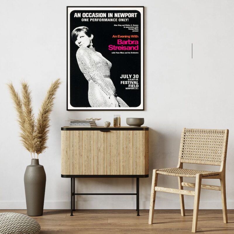 Barbra Streisand 1966 Poster – Newport Jazz Festival Concert Wall Print - Image 2