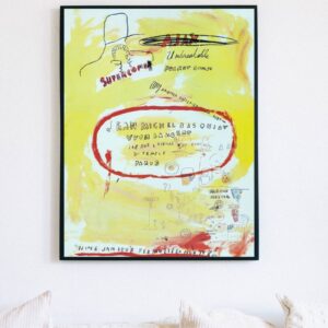Jean-Michael Basquiat Supercomb (1988) Art Print