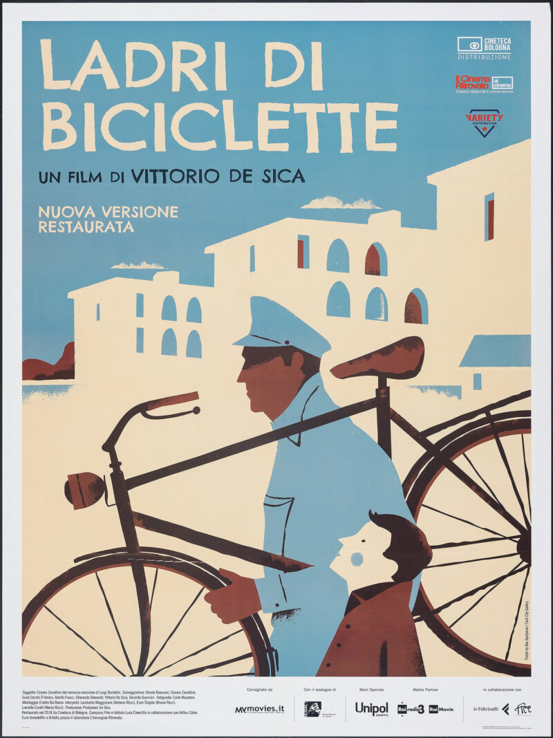 The Bicycle Thieves 1940s Movie Poster – Vintage Italian Neorealist Film Print - Image 3