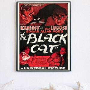 The Black Cat 1934 Movie Poster – Classic Horror with Boris Karloff