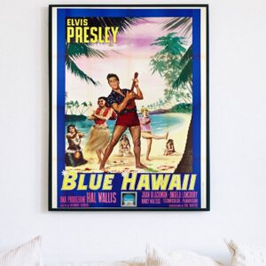 Blue Hawaii 1961 Movie Poster – Elvis Presley Classic Film Print