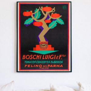 1920s Tomato Concentrate Italian Food Advert Poster