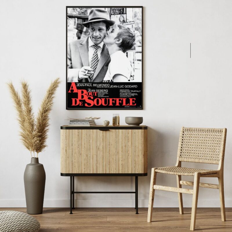 Breathless 1960 Movie Poster – Classic French New Wave Film Print - Image 2