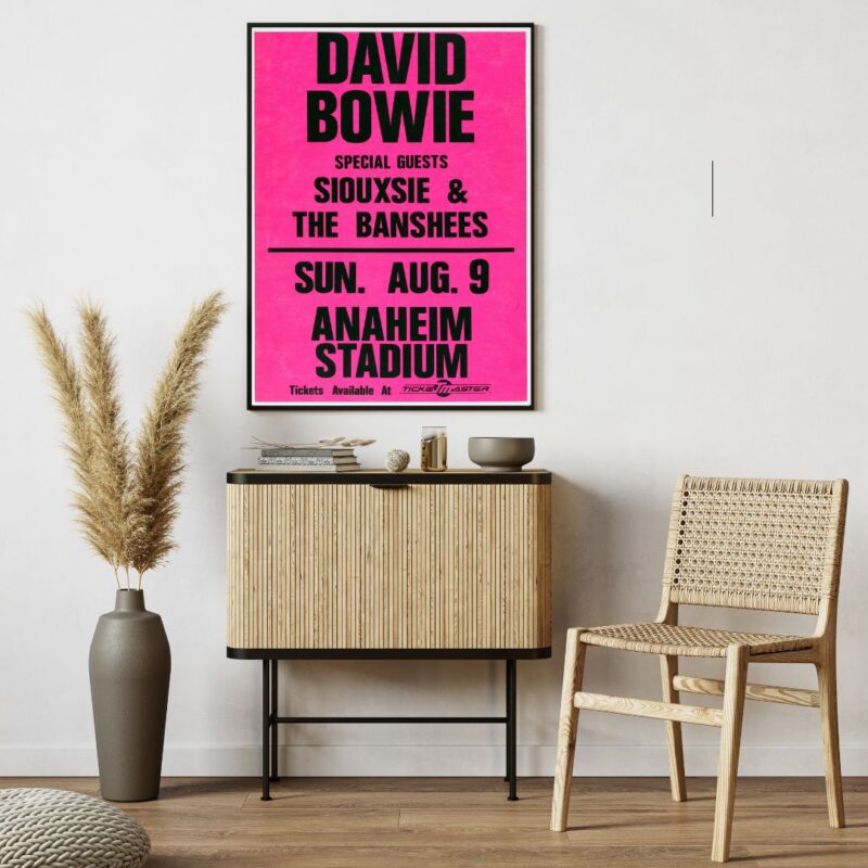 David Bowie 1987 California Concert Tour Poster - Image 2