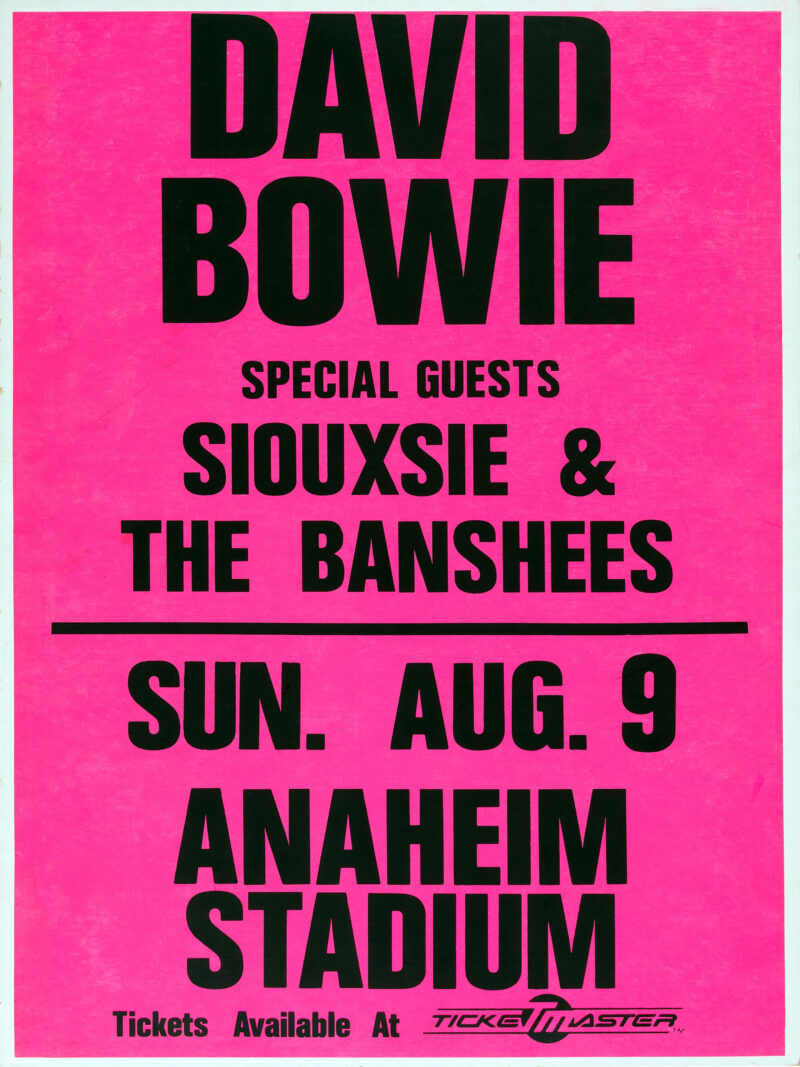 David Bowie 1987 California Concert Tour Poster - Image 3