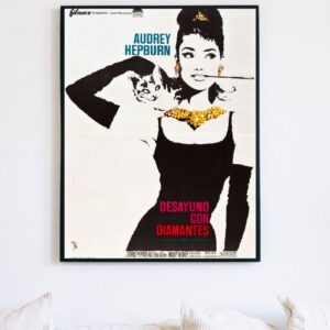Breakfast at Tiffany's (1961) Audrey Hepburn Movie Poster Spanish Version