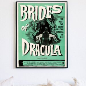 Brides of Dracula 1960 Poster – Classic Gothic Horror Film Print