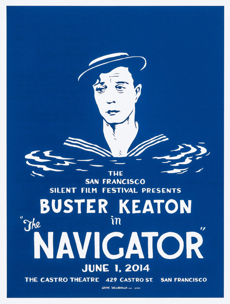 The Navigator 1924 Movie Poster – Buster Keaton Silent Film Classic - Image 2