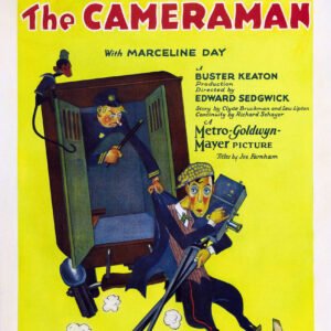 Alternative view of The Cameraman 1928 Movie Poster – Buster Keaton Silent Film Classic