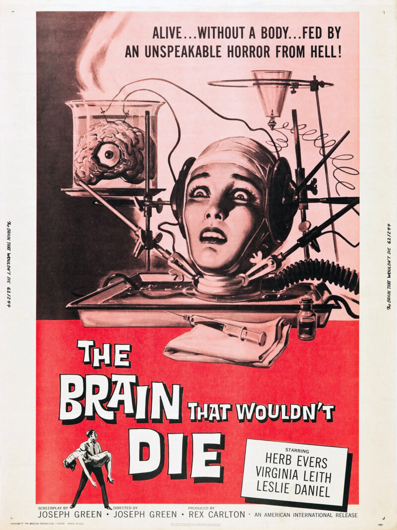 The Brain That Wouldn’t Die 1962 Poster – Vintage Sci-Fi Horror Film Art - Image 2